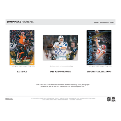 2025 Panini Luminance Football Hobby 12 Box Case